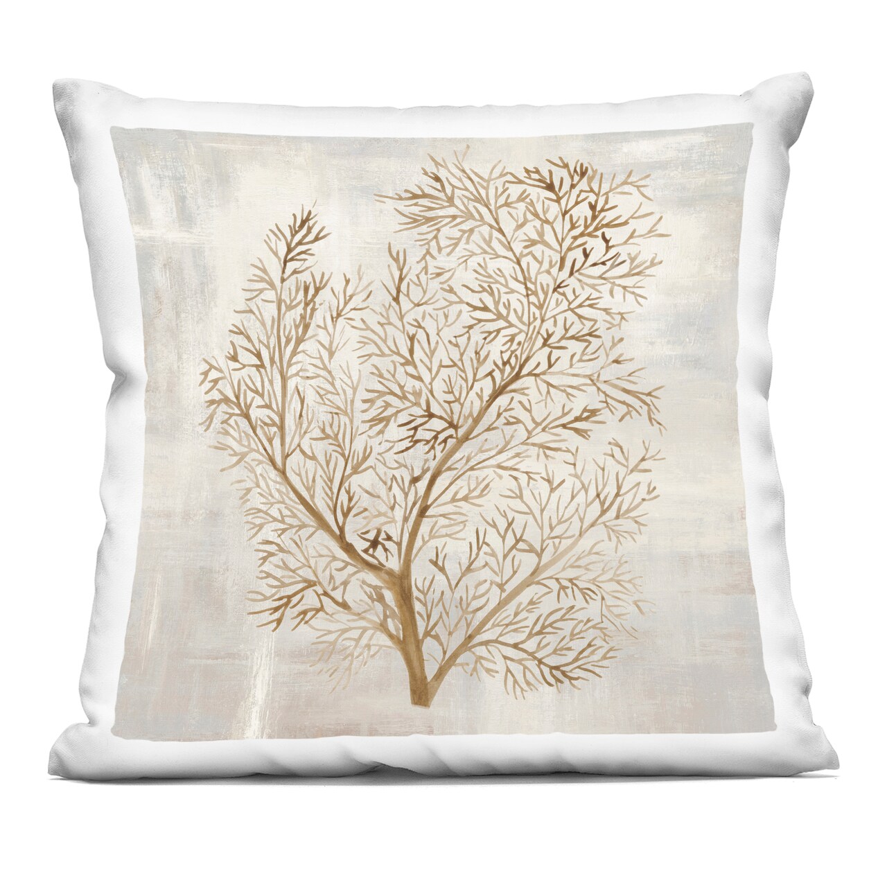 Stupell Industries Beige Tides Botanical Indoor Pillow, 18 x 7 x 18